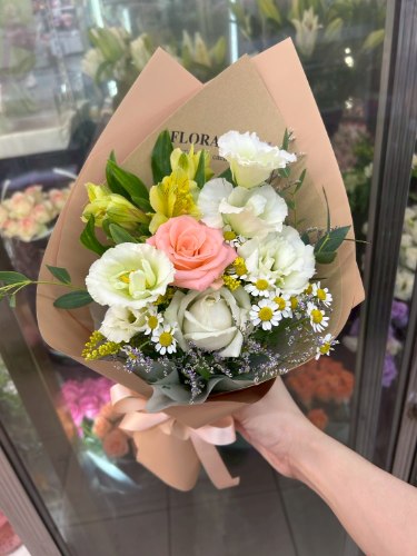 暖白色牛皮系花束(色系可以客製化)